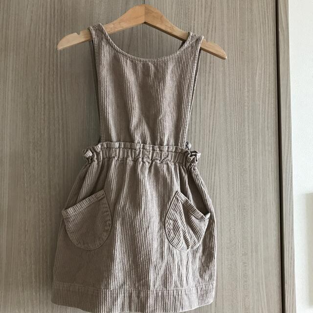 ZARA KIDS(ザラキッズ)のzara baby コーデュロイ　スカート　ワンピース　104cm キッズ/ベビー/マタニティのキッズ服女の子用(90cm~)(ワンピース)の商品写真