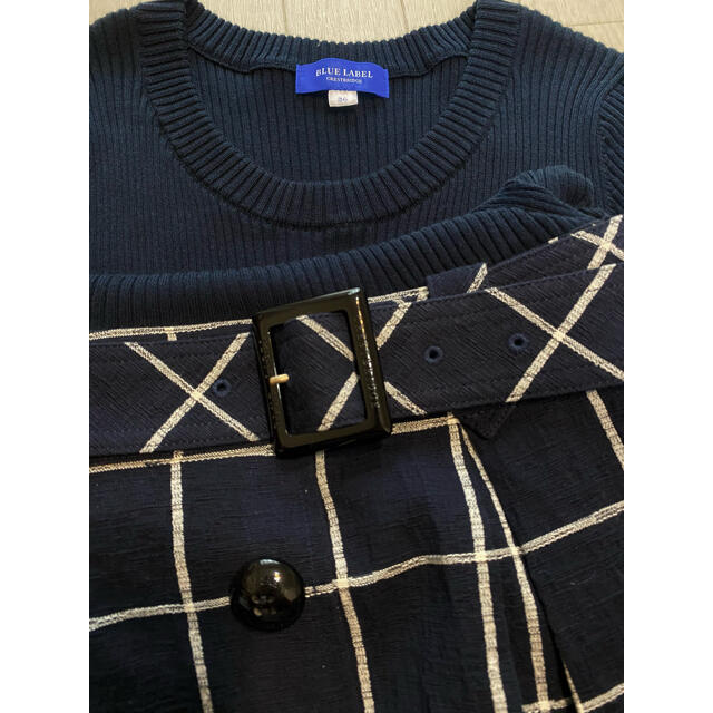 BURBERRY BLUE LABEL - 美品 ブルーレーベルクレストブリッジ