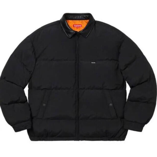 ジャケット/アウターSupreme Leather Collar Puffy Jacket Sサイズ