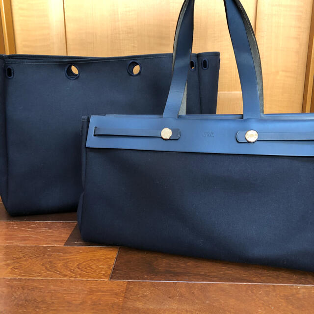 【期間限定値下げ】エルメス HERMES エールバッグ カバス ネイビー