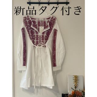 ミスティック(mystic)の【新品未使用タグ付き】ミスティック　メッシュハリ感ワンピース(ひざ丈ワンピース)