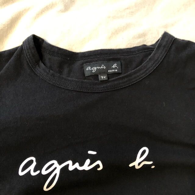agnes b.(アニエスベー)のAgnes b ロゴロンT ブラック レディースのトップス(Tシャツ(長袖/七分))の商品写真