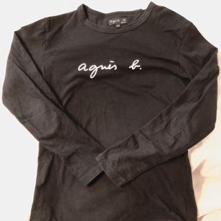 アニエスベー(agnes b.)のAgnes b ロゴロンT ブラック(Tシャツ(長袖/七分))