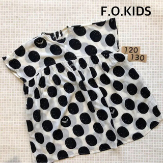 エフオーキッズ(F.O.KIDS)のTシャツ チュニック　エフオーキッズ　120 130 ワンピース　水玉　ドット(Tシャツ/カットソー)