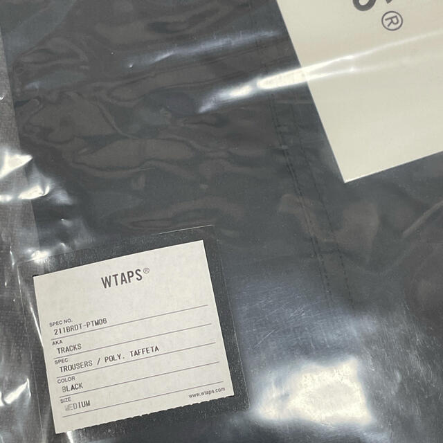 M 黒 WTAPS TRACKS TROUSERS BLACK 21SSメンズ