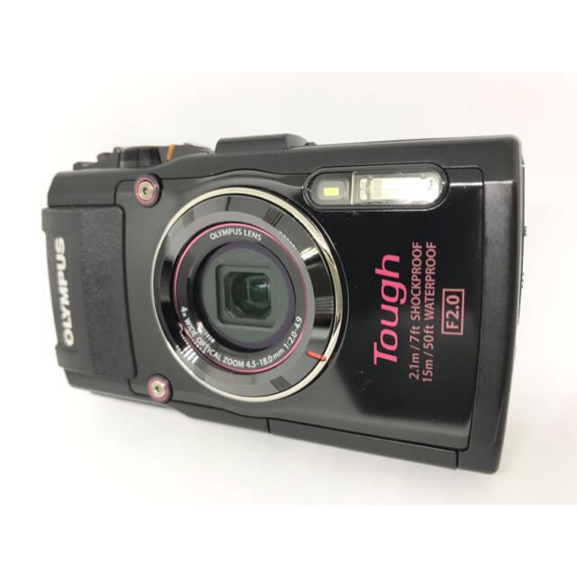 OLYMPUS(オリンパス)のOLYMPUS デジタルカメラ STYLUS TG-4 Tough ブラック スマホ/家電/カメラのカメラ(コンパクトデジタルカメラ)の商品写真