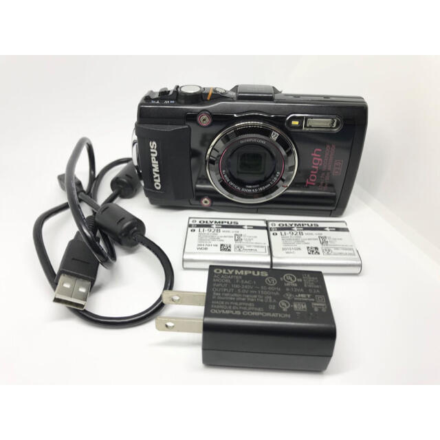 OLYMPUS(オリンパス)のOLYMPUS デジタルカメラ STYLUS TG-4 Tough ブラック スマホ/家電/カメラのカメラ(コンパクトデジタルカメラ)の商品写真