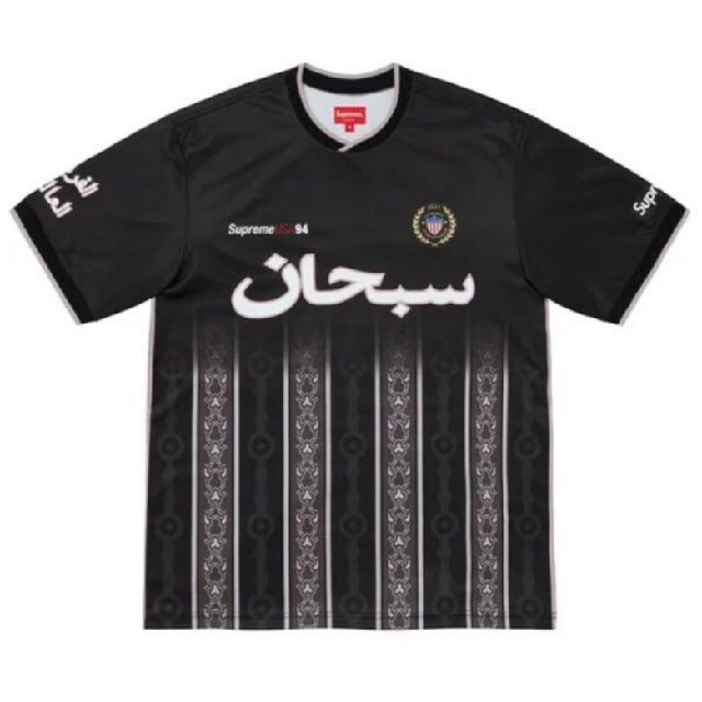 Supreme Arabic Logo Soccer Jersey Blackトップス