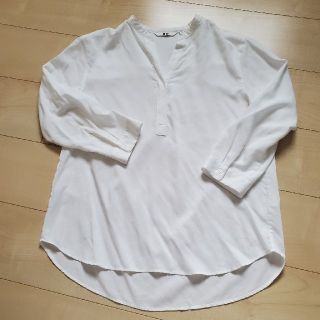 ユニクロ(UNIQLO)のユニクロ♡ノーカラーシャツブラウス(シャツ/ブラウス(長袖/七分))