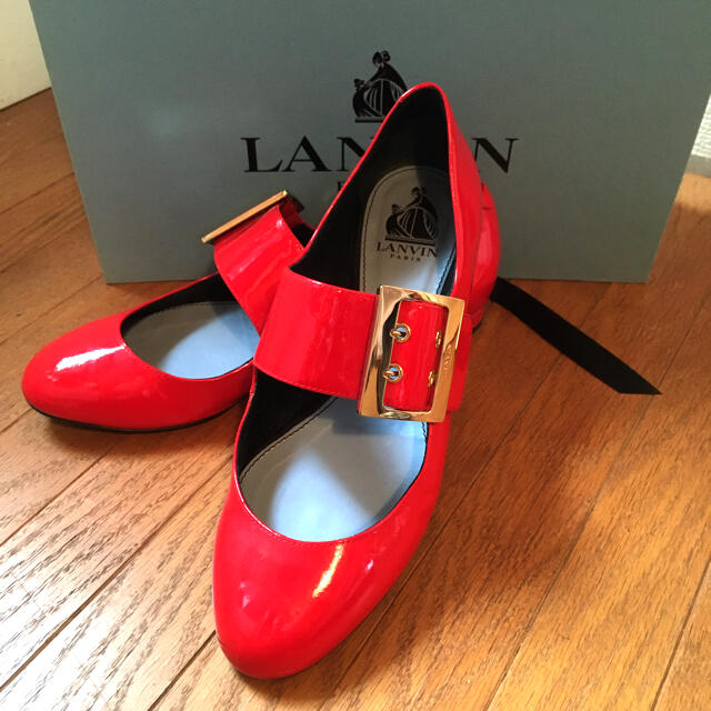 美品☆LANVIN エナメル メリージェーン