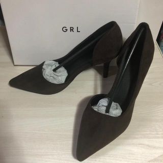 値下げ★新品 GRL パンプス ブラウン  23.5(ハイヒール/パンプス)