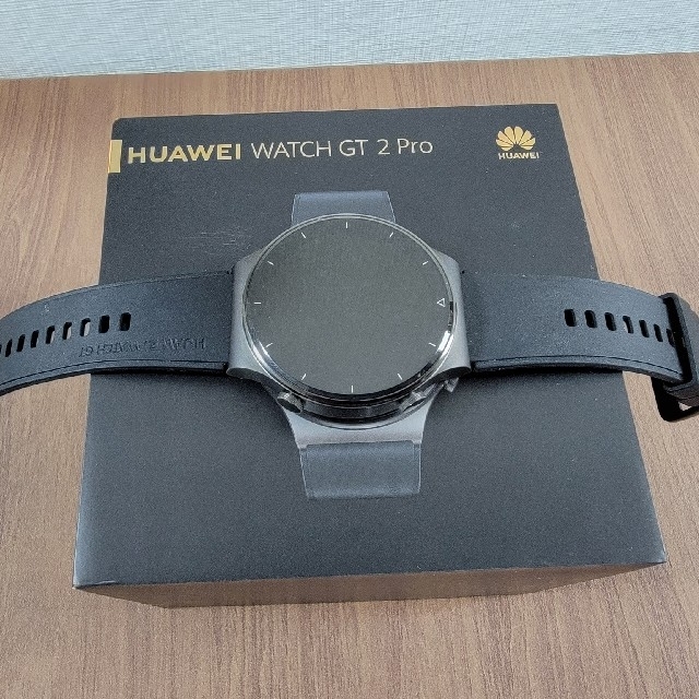 HUAWEI(ファーウェイ)のHUAWEI WATCH GT2 Pro ブラック　中古　美品 スマホ/家電/カメラのスマホ/家電/カメラ その他(その他)の商品写真