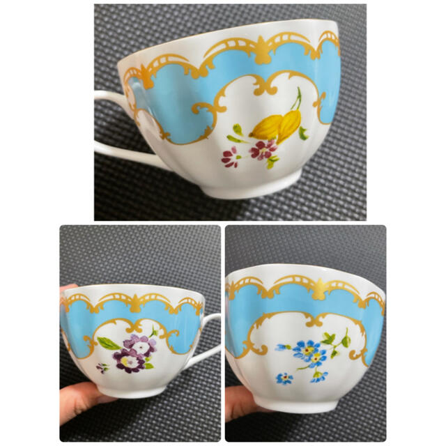 Royal Worcester(ロイヤルウースター)のあっといーこ様【お取置専用】ロイヤルウースター　カップ&ソーサー　プリムラ インテリア/住まい/日用品のキッチン/食器(グラス/カップ)の商品写真