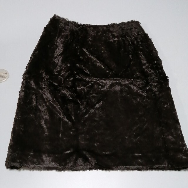 膝丈スカート　モコモコ レディースのスカート(ひざ丈スカート)の商品写真