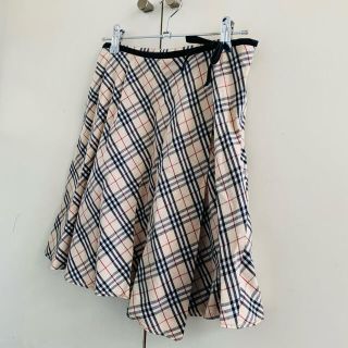 バーバリー(BURBERRY)のチェック柄スカート　Burberry London バーバリー　150Ａサイズ(ひざ丈スカート)