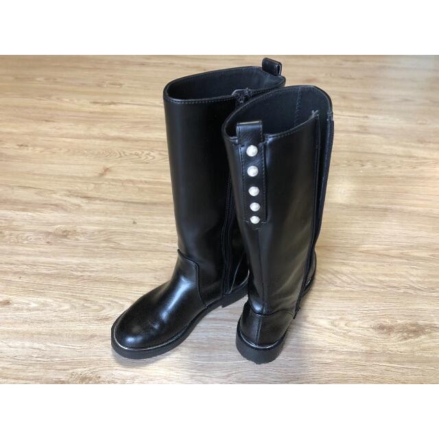 ザラキッズ ブーツ 黒 19cm 19.5cm 31 ザラ ZARA