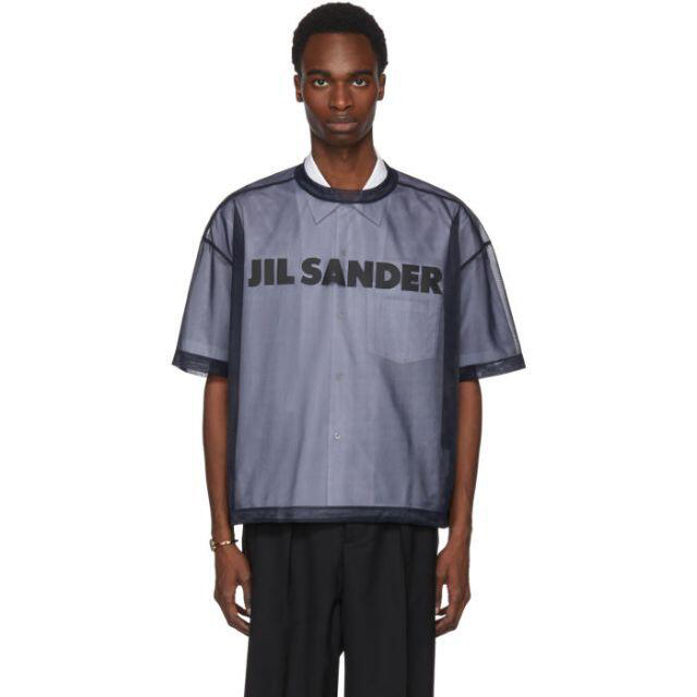 Jil Sander(ジルサンダー)のJil Sander Mesh Logo T-Shirt メンズのトップス(Tシャツ/カットソー(半袖/袖なし))の商品写真