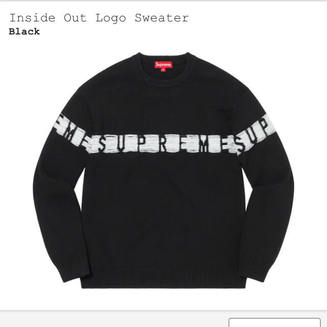 ニット/セーターSupreme Inside out logo sweater Lサイズ