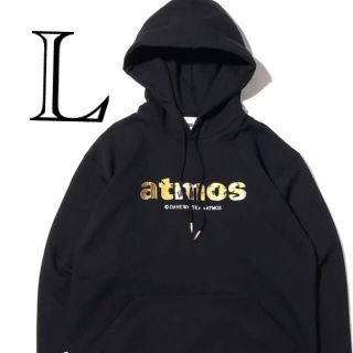 アトモス(atmos)の”DAVE WHITE × atmosコラボ　フーディBLACK新品　Lサイズ(パーカー)