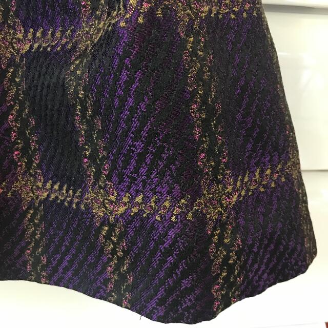GRACE CONTINENTAL(グレースコンチネンタル)のグレースコンチネンタルスカート　パープル レディースのスカート(ひざ丈スカート)の商品写真