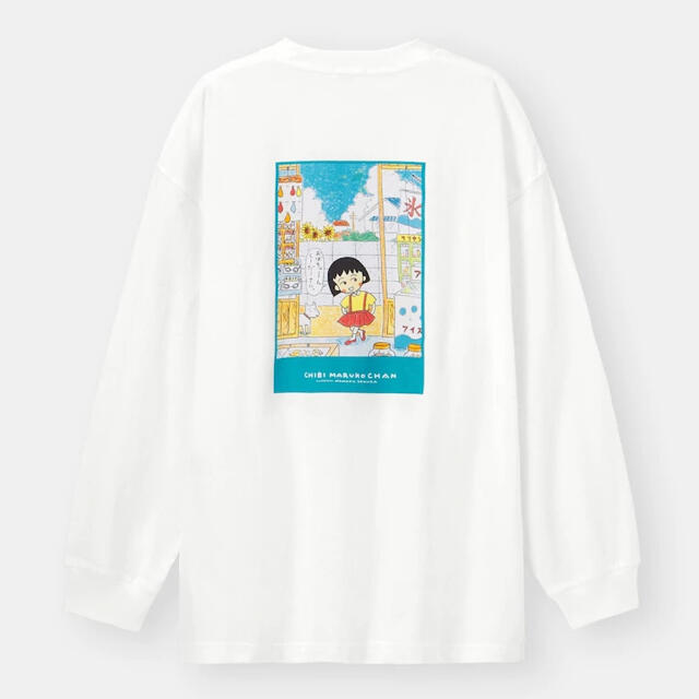 GU(ジーユー)の【新品】GU さくらももこコラボ　ちびまる子ちゃんTシャツ レディースのトップス(Tシャツ(長袖/七分))の商品写真