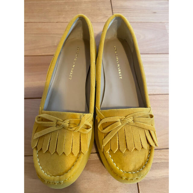 LOVE GIRLS MARKET(ラブガールズマーケット)のモカシン　黄色　L  24.5㎝ レディースの靴/シューズ(スリッポン/モカシン)の商品写真