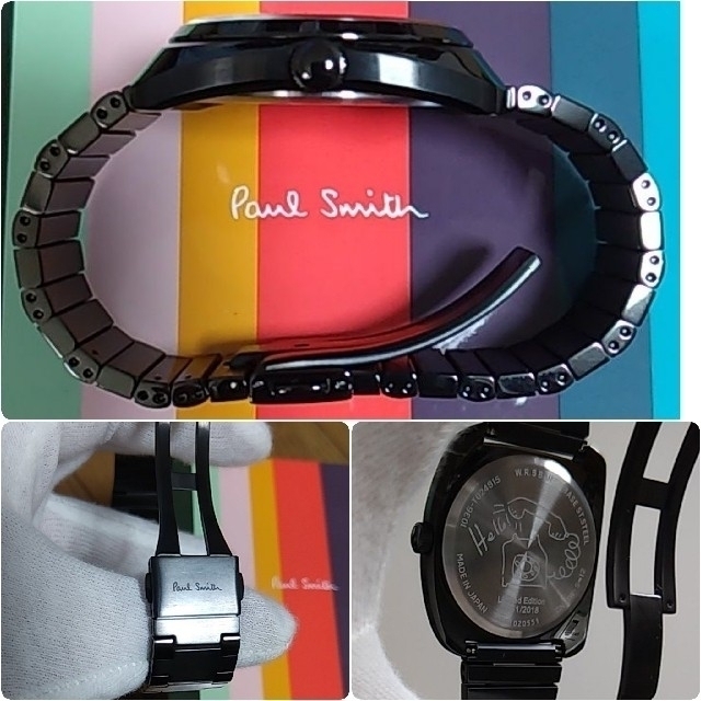 《限定品》Paul Smith　三浦春馬さんも愛用　腕時計　Dial　ブラック メンズの時計(腕時計(アナログ))の商品写真