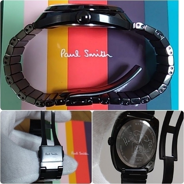 《限定品》Paul Smith　三浦春馬さんも愛用　腕時計　Dial　ブラック