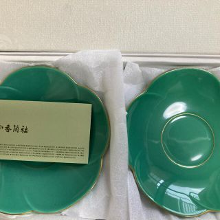 コウランシャ(香蘭社)のJames様専用　香蘭社　茶托(梅) グリーン(食器)