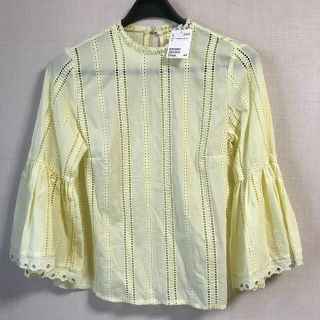 エイチアンドエム(H&M)の【未使用】⭐️ H&M レース生地7部袖ブラウス⭐️(シャツ/ブラウス(長袖/七分))