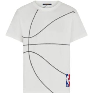 ルイヴィトン(LOUIS VUITTON)のnba louis vuitton　コラボ　tシャツ　白　ヴィトン(Tシャツ/カットソー(半袖/袖なし))