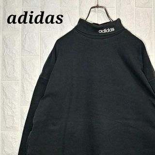 アディダス(adidas)のアディダス 90s タートルネック ハイネック ロンT 刺繍 ワンポイント(Tシャツ/カットソー(七分/長袖))