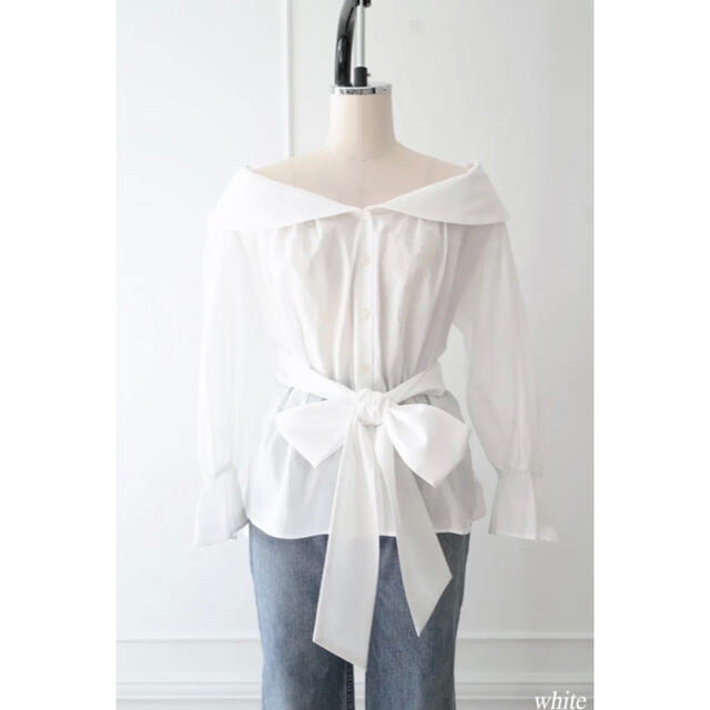 5/6終了herlipto Belted Cotton Blouse