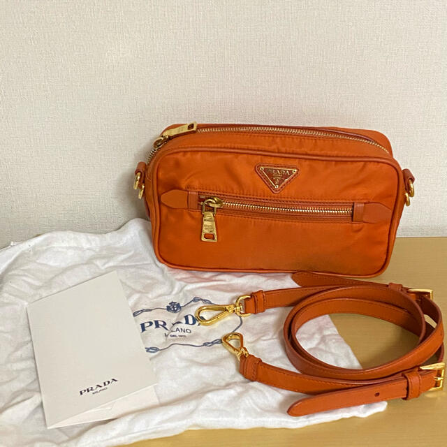 送料無料・即発 PRADA プラダ ナイロン ショルダー サフィアーノ
