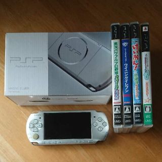 プレイステーションポータブル(PlayStation Portable)の【かつ様専用】PSP本体、PSPソフト4本セット(携帯用ゲーム機本体)