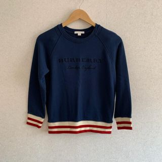 バーバリー(BURBERRY)の新品同様♡バーバリーチルドレンロゴプリントコットンスウェットシャツ♡10Ｙ140(Tシャツ/カットソー)