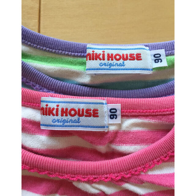 mikihouse(ミキハウス)のあっき＊様専用  ミキハウス ロンT 2枚セット キッズ/ベビー/マタニティのキッズ服女の子用(90cm~)(Tシャツ/カットソー)の商品写真