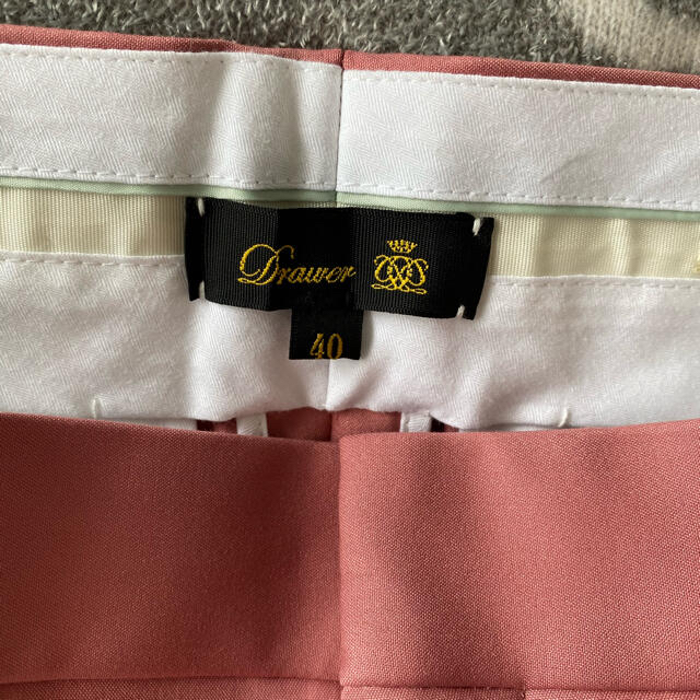されている Drawer - Drawer今期ギャバジンストレートパンツピンク40の