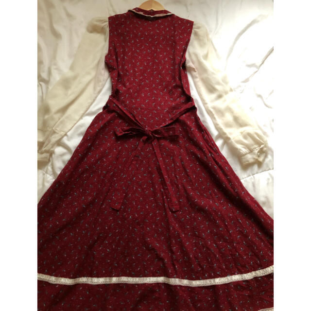 gunne sax？花柄えんじワンピース 2