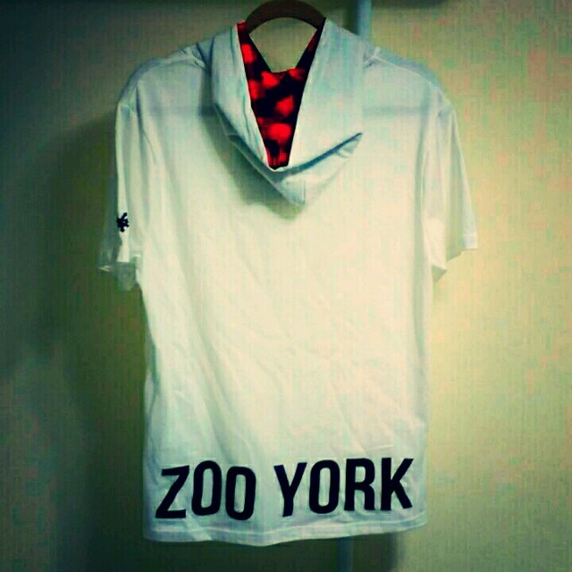 ZOO YORK(ズーヨーク)の【新品】ZOO YORK  半袖パーカー　Lサイズ メンズのトップス(パーカー)の商品写真