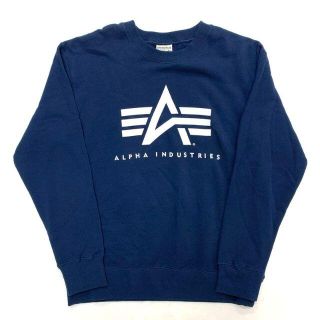 アルファインダストリーズ(ALPHA INDUSTRIES)の良好 ALPHA INDUSTRIES アルファ Aマーク スウェット XL 紺(スウェット)