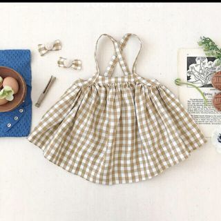 専用soor ploom Eloise Pinafore, Gingham 4Y(スカート)