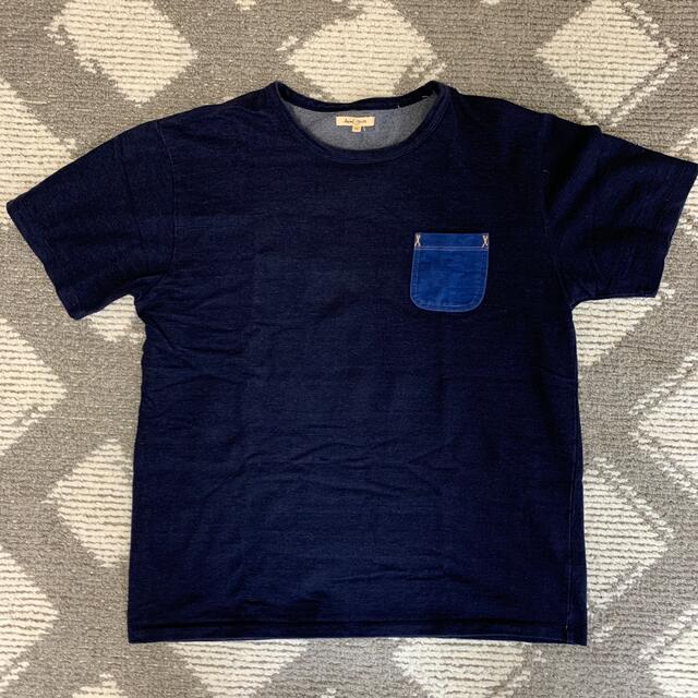 メンズ Tシャツ ネイビー ポケット付き ティーシャツ メンズのトップス(Tシャツ/カットソー(半袖/袖なし))の商品写真