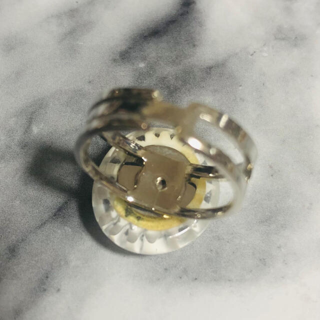Bormioli Rocco(ボルミオリロッコ)のイタリア製  ガラスビーズの指輪 ハンドメイドのアクセサリー(リング)の商品写真