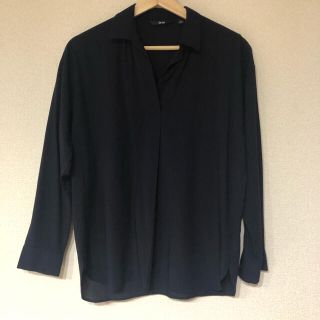 ユニクロ(UNIQLO)の【UNIQLO】レーヨンエアリースキッパーカラーブラウス(長袖)(シャツ/ブラウス(長袖/七分))