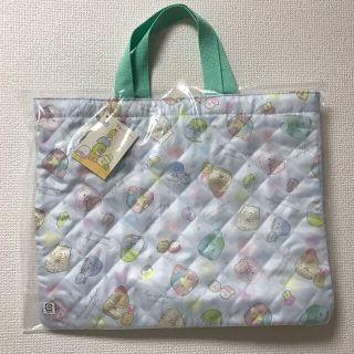 サンエックス(サンエックス)のすみっこぐらし　レッスンバック　ブルー　キルト　お稽古　入園　入学　新学年(バッグ/レッスンバッグ)