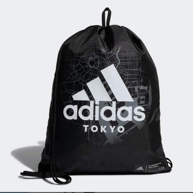 adidas(アディダス)のアディダス　トウキョウ　ジムバック　黒 メンズのバッグ(バッグパック/リュック)の商品写真