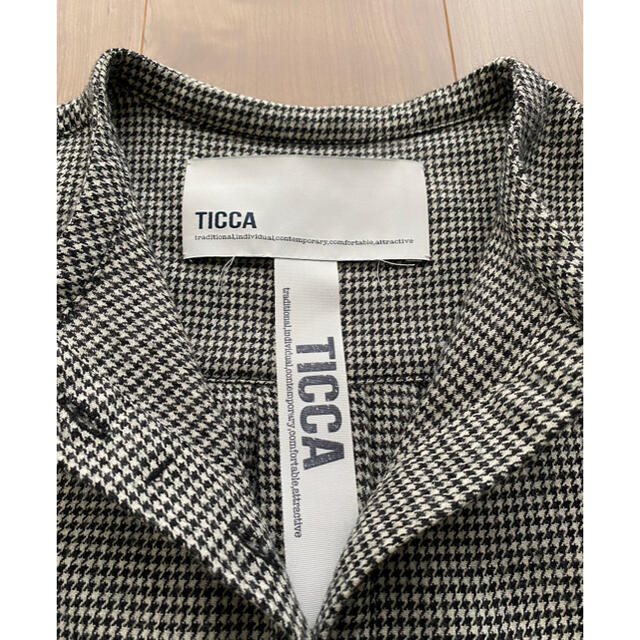 UNITED ARROWS(ユナイテッドアローズ)の【専用】TICCA  シャツワンピース ホワイト×ブラック サイズ:F レディースのワンピース(ロングワンピース/マキシワンピース)の商品写真