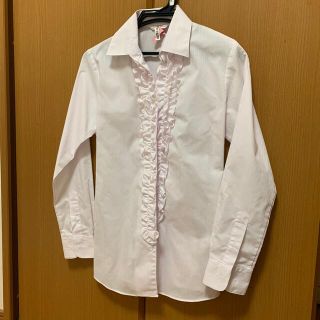 アオヤマ(青山)の【ミアキス様専用】美品　フリルカッターシャツ(シャツ/ブラウス(長袖/七分))