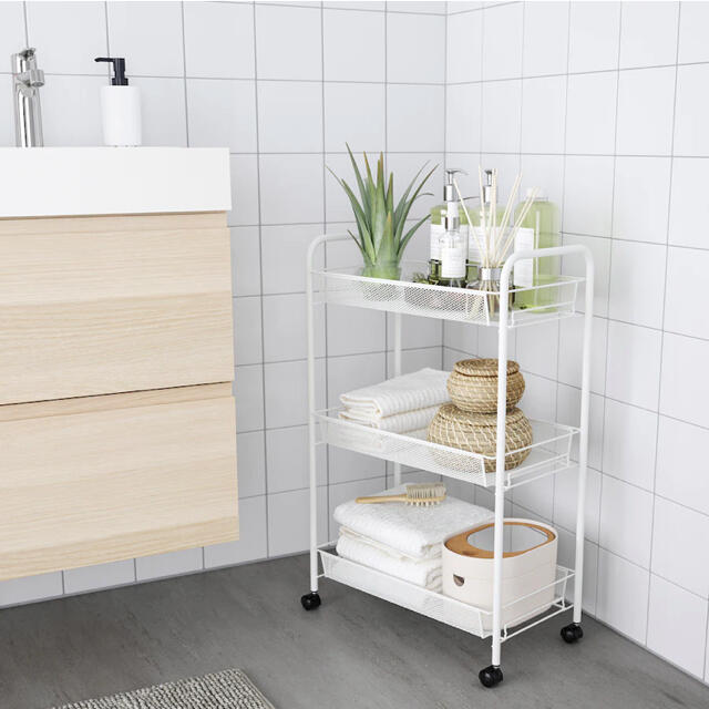 IKEA(イケア)のIKEA ホールナヴァン  シェルフ　ワゴン　収納ワゴン インテリア/住まい/日用品の収納家具(キッチン収納)の商品写真